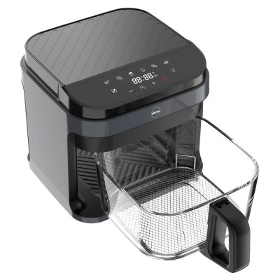 14. ELDOM FAT-FREE FRYER FR500 5.5 L 1200W GLASS CONTAINER, GRID, SILICONE PAD, 8 PROGRAMS, TEMPERATURE CONTROL.