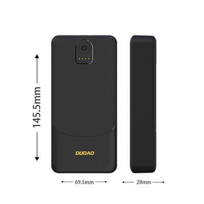 4. Dudao K10Pro Power Bank 2.4A 20000mAh 2 x USB-A - Black