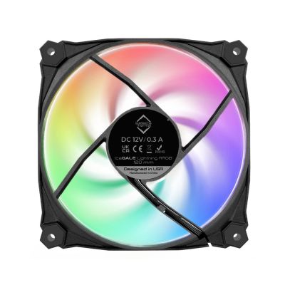 13. Iceberg Thermal IceGALE Lightning ARGB Computer Case Fan 12cm Black 3 pcs.