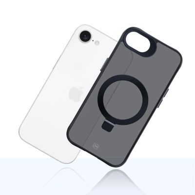 20. 3mk Smoke Case Mag&Stand for Apple iPhone 16E - black