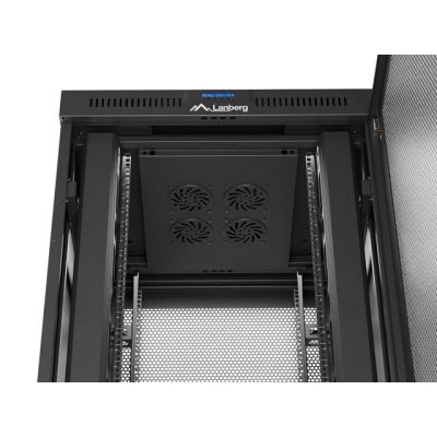 10. Lanberg 19" 37U 800X800 black floor-standing rack cabinet with perforated doors (Flat Pack)