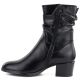8. Women's high-heeled ankle boots with a gathered upper, black Vinceza 58682