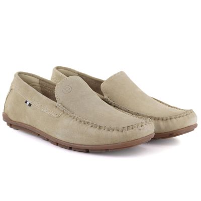 4. Men's beige leather loafers Bugatti TT153108