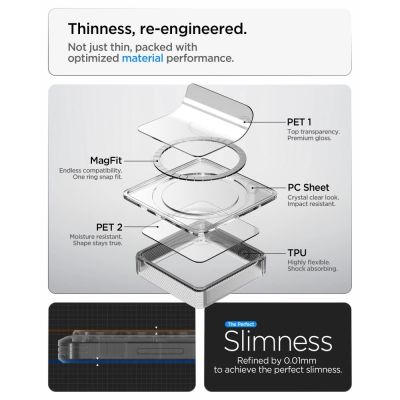 10. Spigen Ultra Hybrid Mag MagSafe Case for Samsung Galaxy S26 Ultra Neo One - Transparent