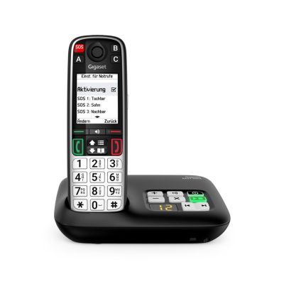 3. Gigaset EASY 500A Analog/DECT Telephone Caller Name and ID Black, Silver