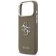 6. Guess Grained Big 4G Classic Logo Case for iPhone 17 Pro Max - Brown