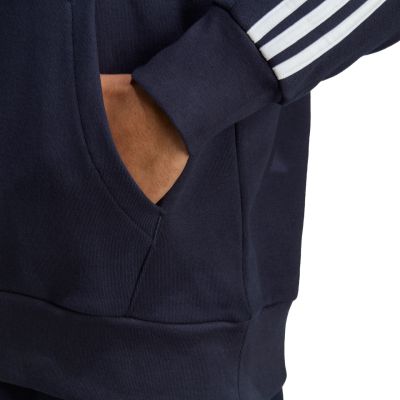 13. Adidas Essentials French Terry 3-Stripes Hoodie M IC0436