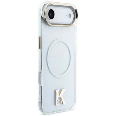 5. Karl Lagerfeld IML K Head Logo MagSafe Case for iPhone Air - Clear
