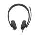 Lenovo 5000 Wired VoIP Headset with Microphone, USB A/C, Black
