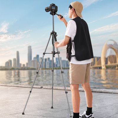 11. Professional Ugreen LP661 tripod for smartphones and cameras - black and gray