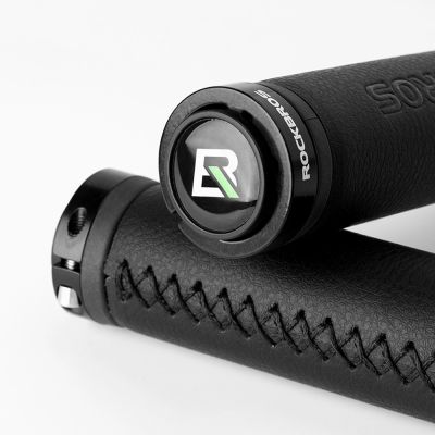 14. Rockbros 40210003001 microfiber bicycle handlebar grips - black
