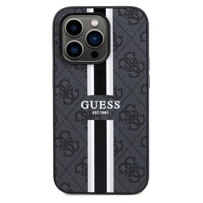 3. Guess 4G Printed Stripes MagSafe case for iPhone 15 Pro Max - black