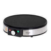 Adler AD 3058 Pancake Maker 1 Pan 1600 W Black, Stainless Steel