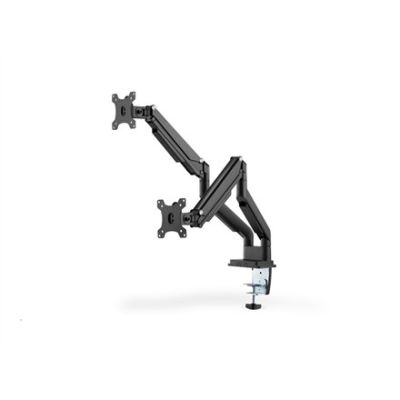 12. Double desk arm (clamp) 2xLCD max. 32" max. 2x9kg tilt and swivel black