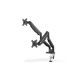 12. Double desk arm (clamp) 2xLCD max. 32" max. 2x9kg tilt and swivel black