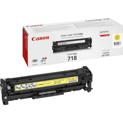 2. Canon CRG-718 Y toner cartridge 1 pc. Original Yellow
