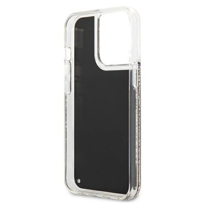 7. Karl Lagerfeld Liquid Glitter Gatsby Case for iPhone 13 Pro Max - Black