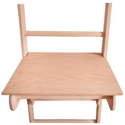 87. WOODEN PULL-UP LADDER WITH DESK BENCHK 112