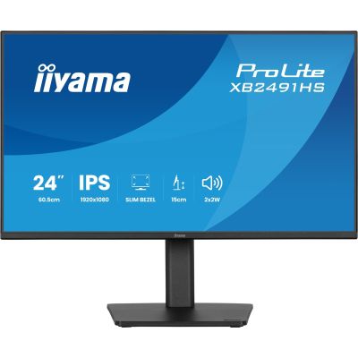25. iiyama ProLite XB2491HS-B1 computer monitor 60.5 cm (23.8") 1920 x 1080 px Full HD LCD Black