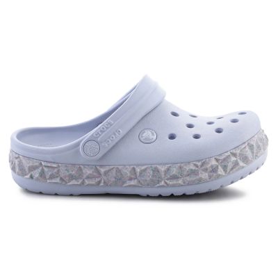 11. Crocs Crockband Geometric Glitter Band Clog Jr 210134-5AF flip flops