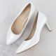 6. Women's satin silver pumps Sergio Leone 1336
