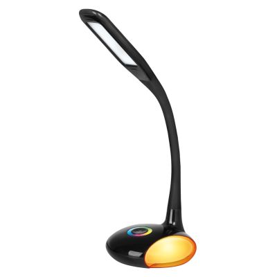 4. Modern multi-color RGB LED desk lamp Activejet VENUS RGB black with night light function