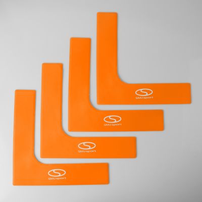 Flat field markers - corners 25x25 cm 4 pcs bright orange SMJ sport ZPN-O