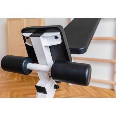 23. GYMNASTIC LADDER WITH A HAND BAR AND A BENCH FOR EXERCISES BENCHK 723W