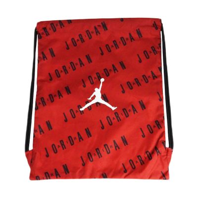 Nike Air Jordan Gym Sack Bag Playoffs Red/Black - 9A0745-R78