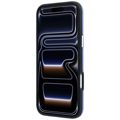 5. Karl Lagerfeld Smooth Big Resin Signature Logo Case for iPhone 18 Pro Max / 17 Pro Max - Blue