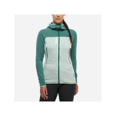 3. MILLET FUSION GRID HOODIE W green jacket