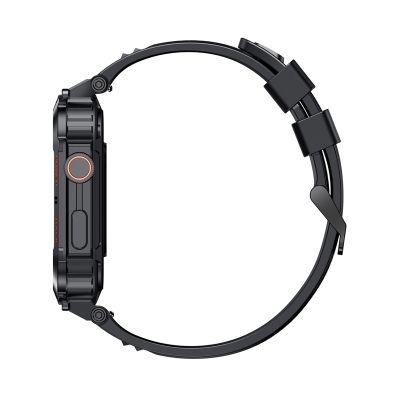 6. VELTORI VT200-1 Smartwatch Black Silicone Strap