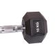 8. HEX RUBBER Dumbbell 10 KG ENERO FIT