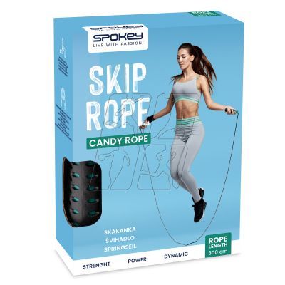 8. Spokey Candy Rope SPK-943631 ball-bearing skipping rope