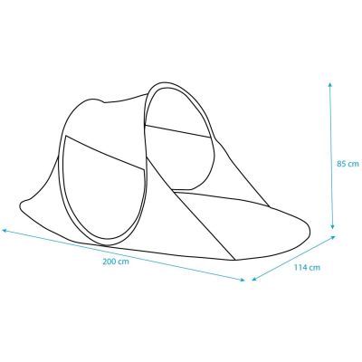 5. SELF-EXPLODING BEACH SCREEN TENT 190x120x86CM NAVY BLUE