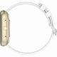 6. GRAVITY GT18-8 Women's Smartwatch Beige Silicone Strap + White Strap