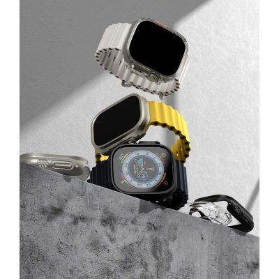 3. Ringke Slim 2-pack Case for Apple Watch Ultra 1/2 (49mm) - Clear and Matte Black