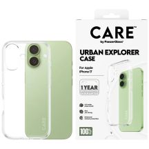 CARE by PanzerGlass Flagship Urban Explorer Case w. Clear Frame for iPhone 17 - transparent
