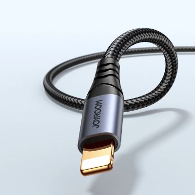 8. Joyroom Audio Transfer Series SY-A06 mini jack 3.5 mm / Lightning cable 1.2 m - black