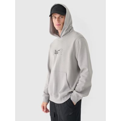 4. Men's sweatshirt with hood, open, 4F 4FRAW24TSWSM1816-25S
