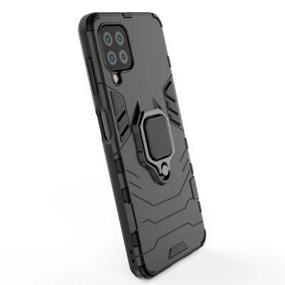 7. Ring Armor Case Kickstand Tough Rugged Cover for Samsung Galaxy A22 4G blue