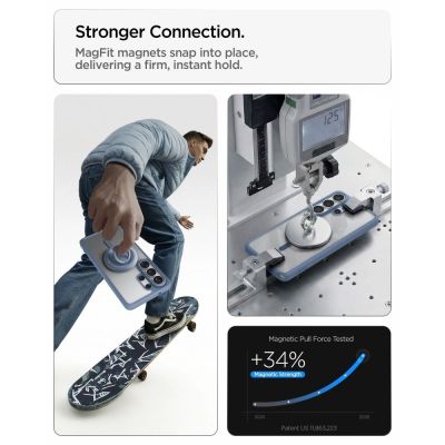 10. Spigen Ultra Hybrid Mag MagSafe Case for Samsung Galaxy S26 Ultra - Clear Blue