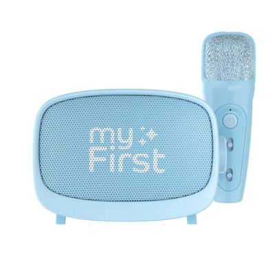 2. myFirst Voice 2 - karaoke set for kids - microphone and wireless speaker with sound modification effects (blue)