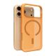 Puro Daylight Magsafe Compatible Silicone Case for iPhone 17 Pro Max - Translucent Orange