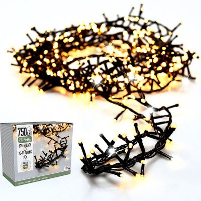 19. CHRISTMAS LIGHTS LIGHT CHAIN 750 LED FLASH WARM WHITE