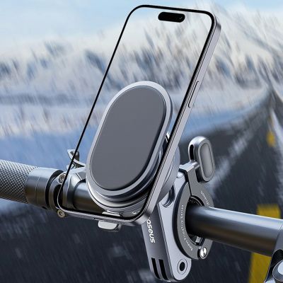 7. Baseus PrimeTrip Handlebar Smartphone Bike Holder - Black