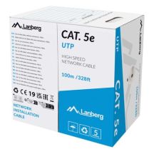 Lanberg LCU5-12CU-0100-S network cable Gray 100 m Cat.5/Cat.5e U/UTP (UTP)