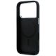 7. Guess Grained Triangle Logo MagSafe Case for iPhone 17 Pro / 18 Pro - Black