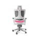 3. Wau 2 BL401 office chair, magenta/white fabric