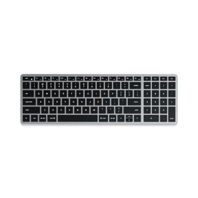 Satechi Slim X2 Bluetooth Backlit Keyboard – wireless keyboard with numeric keypad (Space Gray) US
